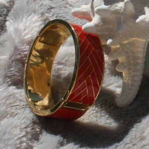 RED ENAMEL BRACELET BANGLE STYLE